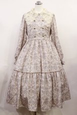 画像1: m petit by misako / トワルドジュイレース襟ワンピース S ピンク H-26-04-24-031-LO-OP-NS-ZH (1)