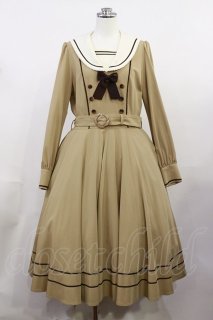 【難あり】イノセントワールド プリーツヨークワンピース　茶色 ロリィタ OnePiece ロリータ風フリルワンピース 522 | 可愛い服量産型服通販24cm