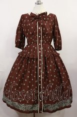 画像1: Victorian maiden / レイラワンピース Free ブラウン H-26-04-24-034-CL-OP-NS-ZH (1)