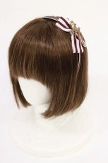 画像1: Innocent World / ロッタストライプリボンカチューシャ  ピンク H-26-04-24-005-IW-AC-NS-ZH (1)