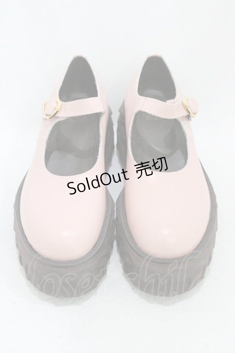 画像1: Q-pot. / メルティングチョコレートメリージェーン LL(25.5cm) ペールピンク H-26-04-25-001-QP-SH-KB-ZH (1)