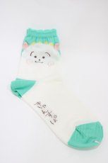 画像1: Candy Stripper / コジコジSOCKS  OFF WHITE H-26-04-25-004-PU-ZA-KB-ZH (1)