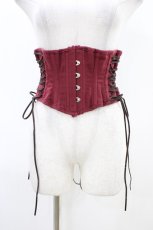 画像1: ATELIER PIERROT / Decay Gauze Corset  ワイン H-26-04-25-025-EL-TO-KB-ZH (1)