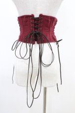 画像2: ATELIER PIERROT / Decay Gauze Corset  ワイン H-26-04-25-025-EL-TO-KB-ZH (2)