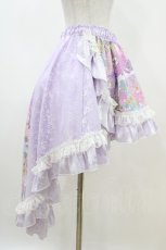 画像3: Qutie Frash / 後ろロングスカート FREE パープル H-26-04-25-026-QU-SK-AK-ZH (3)
