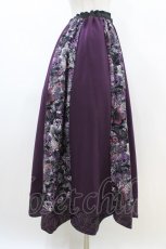 画像3: Qutie Frash / 和柄フレアロングスカート  紫 H-26-04-25-027-QU-SK-AK-ZH (3)