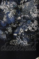 画像4: Qutie Frash / 和柄フレアロングスカート  紺 H-26-04-25-028-QU-SK-AK-ZH (4)