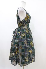 画像3: EXCENTRIQUE / Highland Checkワンピース 0S グリーン H-26-04-25-030-EL-OP-KB-ZH (3)