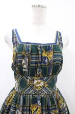 画像4: EXCENTRIQUE / Highland Checkワンピース 0S グリーン H-26-04-25-030-EL-OP-KB-ZH (4)