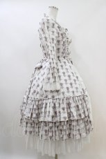 画像3: ATELIER PIERROT / Rosy Bouquet Dress size1 ライトグレー H-26-04-25-033-EL-OP-KB-ZH (3)