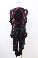 画像2: Ozz oneste / ストライプベスト  黒 H-26-04-25-039-OO-TO-KB-ZH (2)