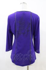 画像2: Ozz Croce / クロスネックカットソー  紫 H-26-04-25-044-OO-TO-KB-ZH (2)