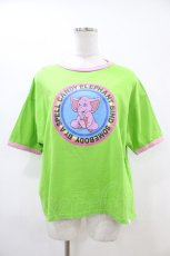 画像1: Candy Stripper / SUNNY ELEPHANT Tee 2 グリーン H-26-04-25-050-PU-TO-KB-ZH (1)