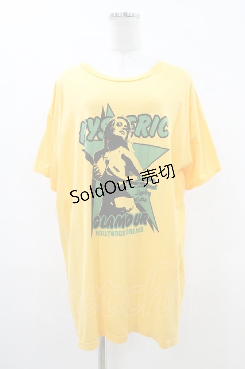 画像1: HYSTERIC GLAMOUR / HOLLYWOOD DREAMS BIG Tシャツ  オレンジ H-26-04-25-051-PU-TO-KB-ZH (1)