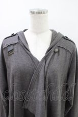 画像4: ALGONQUINS / フード付きロングカーデ F グレー H-26-04-25-1023-AL-TO-AK-ZH (4)