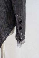 画像3: ALGONQUINS / ストライプフリルジャケット F グレー H-26-04-25-1025-AL-JA-AK-ZH (3)