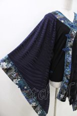画像5: Qutie Frash / 着物袖チュニック  青×黒 H-26-04-25-1027-QU-TO-AK-ZH (5)