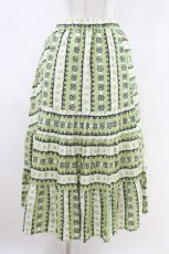 画像1: Jane Marple Dans Le Salon / Autumn gardenスウィッチングスカート M ピスタチオ×アイボリー H-26-04-25-1031-JM-SK-KB-ZH (1)