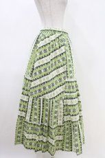 画像2: Jane Marple Dans Le Salon / Autumn gardenスウィッチングスカート M ピスタチオ×アイボリー H-26-04-25-1031-JM-SK-KB-ZH (2)