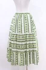 画像3: Jane Marple Dans Le Salon / Autumn gardenスウィッチングスカート M ピスタチオ×アイボリー H-26-04-25-1031-JM-SK-KB-ZH (3)