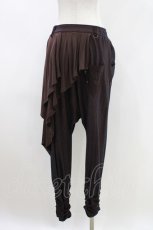 画像3: Ozz Croce / ポケットフラップ付サルエルパンツ  ブラウン H-26-04-25-1035-OO-PA-KB-ZH (3)