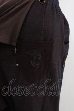 画像4: Ozz Croce / ポケットフラップ付サルエルパンツ  ブラウン H-26-04-25-1035-OO-PA-KB-ZH (4)