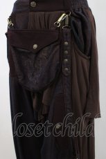 画像5: Ozz Croce / ポケットフラップ付サルエルパンツ  ブラウン H-26-04-25-1035-OO-PA-KB-ZH (5)