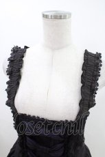 画像5: FRILL / ストライプ切替ジャンパースカート  黒 H-26-04-25-1004-HN-SK-AK-ZH (5)