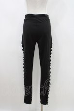 画像2: KRY CLOTHING / サイドクロスレギンス  黒 H-26-04-25-1036-EL-PA-KB-ZH (2)