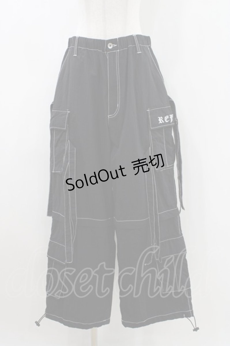 画像1: REFLEM / セパレートワイドアジャスターパンツ Free ブラック H-26-04-25-1038-PU-PA-KB-ZH (1)