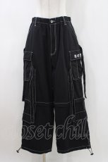 画像1: REFLEM / セパレートワイドアジャスターパンツ Free ブラック H-26-04-25-1038-PU-PA-KB-ZH (1)