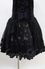 画像6: FRILL / ストライプ切替ジャンパースカート  黒 H-26-04-25-1004-HN-SK-AK-ZH (6)