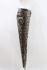 画像2: HYSTERIC GLAMOUR / LEOPARD柄スリムパンツ 28インチ ブラウン H-26-04-25-1039-PU-PA-KB-ZH (2)
