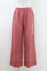 画像1: NieR Clothing / ロゴ刺繍入り PINK WIDE PANTS  ピンク H-26-04-25-1040-PU-PA-KB-ZH (1)