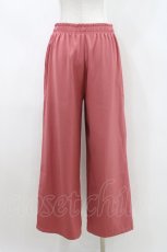 画像2: NieR Clothing / ロゴ刺繍入り PINK WIDE PANTS  ピンク H-26-04-25-1040-PU-PA-KB-ZH (2)