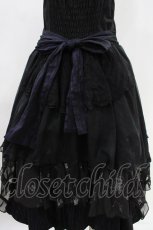 画像7: FRILL / ストライプ切替ジャンパースカート  黒 H-26-04-25-1004-HN-SK-AK-ZH (7)