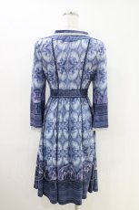 画像3: OZZ ANGELO / 宗教画プリントワンピース  ブルー H-26-04-25-1009-OO-OP-KB-ZH (3)