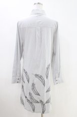 画像3: Rozen Kavalier / 羽根プリントストライプシャツワンピース  白 H-26-04-25-1010-OO-OP-KB-ZH (3)