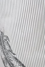 画像5: Rozen Kavalier / 羽根プリントストライプシャツワンピース  白 H-26-04-25-1010-OO-OP-KB-ZH (5)