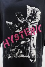 画像3: HYSTERIC GLAMOUR / CATS FIGHTオーバーサイズTシャツ FREE 黒 H-26-04-25-1012-PU-TO-AK-ZH (3)