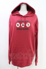 画像1: Candy Stripper / THREE RULES HOODIE  レッド H-26-04-25-1013-PU-TO-KB-ZH (1)
