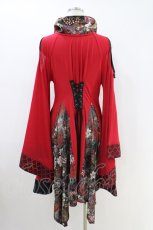 画像3: Qutie Frash / 肩あき着物カーデ  赤 H-26-04-25-1016-QU-JA-AK-ZH (3)