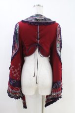 画像3: Ozz oneste / レース切替着物ボレロ  ワイン×パープル H-26-04-25-1017-OO-TO-KB-ZH (3)