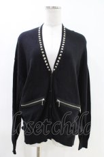 画像1: HYSTERIC GLAMOUR / スタッズカーディガン FREE 黒 H-26-04-25-1019-PU-TO-AK-ZH (1)