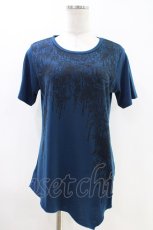 画像1: ALGONQUINS / プリント半袖カットソー 1 青 H-26-04-25-1021-AL-TO-AK-ZH (1)