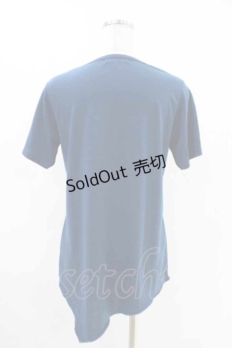 画像2: ALGONQUINS / プリント半袖カットソー 1 青 H-26-04-25-1021-AL-TO-AK-ZH (2)