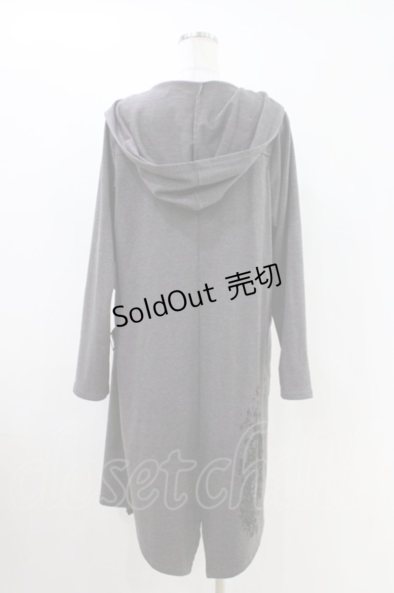 画像2: ALGONQUINS / フード付きロングカーデ F グレー H-26-04-25-1023-AL-TO-AK-ZH (2)