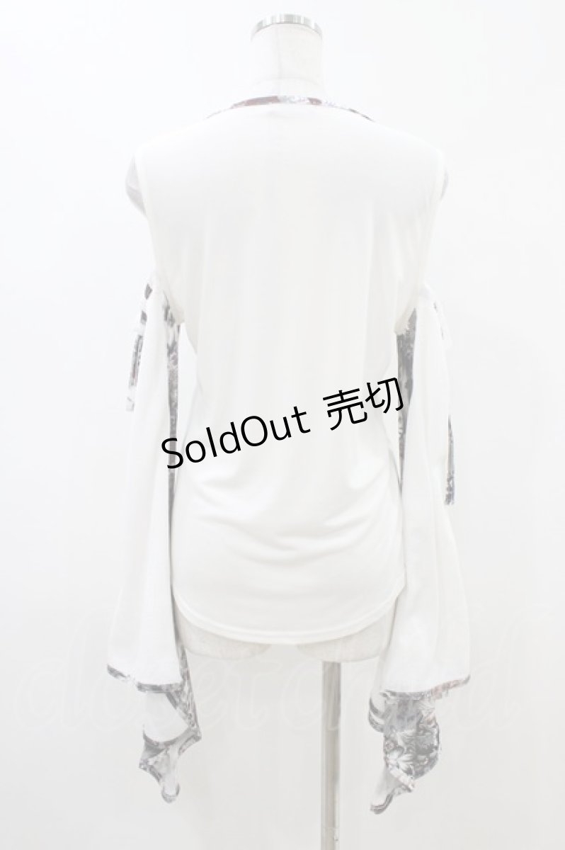 画像2: Qutie Frash / 肩あき着物カットソー  白 H-26-04-25-052-QU-TO-AK-ZH (2)