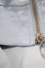 画像4: LISTEN FLAVOR / 猫耳肉球ファイヤー袖メッシュジャージ  ライトブルー×ホワイト H-26-04-25-055-PU-JA-KB-ZH (4)