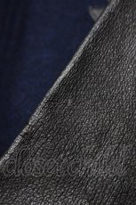 画像4: elements,H / レザー切替フードブルゾン HOMME ネイビー H-26-04-25-057-PU-JA-KB-ZH (4)